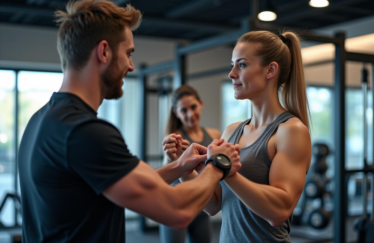 Personal training session at Crimson Core
